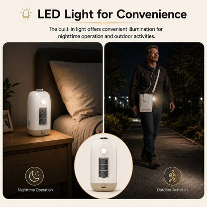 Small Portable 2L Continuous Flow Oxygen Concentrator with Low Noise and 2-Hour Long-life Battery for 24/7 Continuous Work Home Travel Use ROV-02