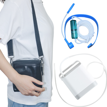 HACENOR Small Travel Use Portable 1.5L Oxygen Concentrator Continuous Flow With 9 Hours Long-life Battery FYY-01