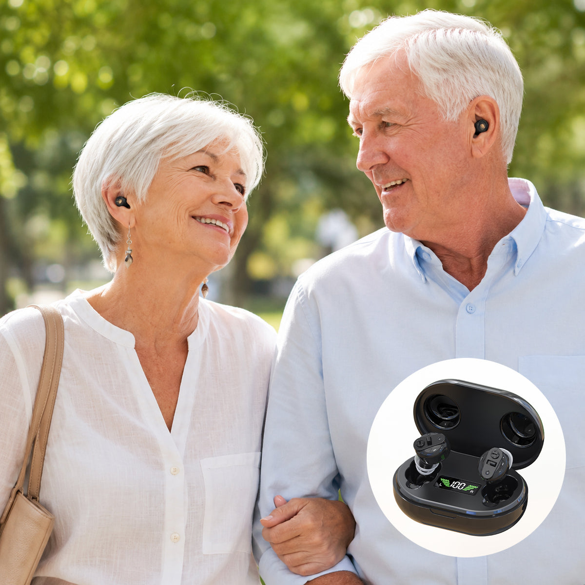 CIC Hearing Aids with 16-Channel Clarity Smart Noise Reduction Lightweight Comfort and Long-Lasting Power for Everyday Use GM-901