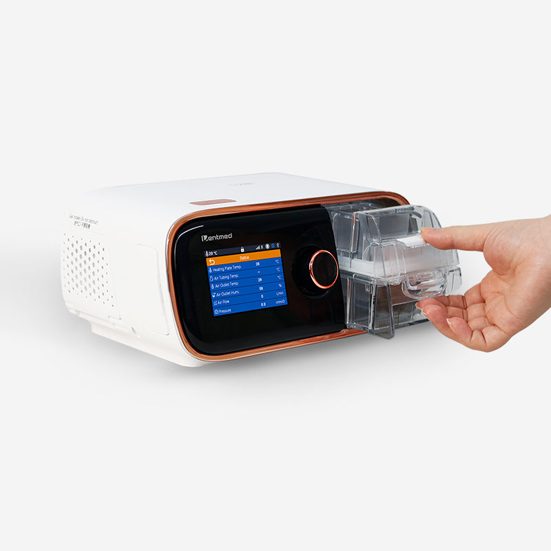 BiPAP Machine with Heated Tubing Ultra Quiet Operation Data Tracking Wide Pressure Range Color Screen and Safety Alarm System DF-25S-HM