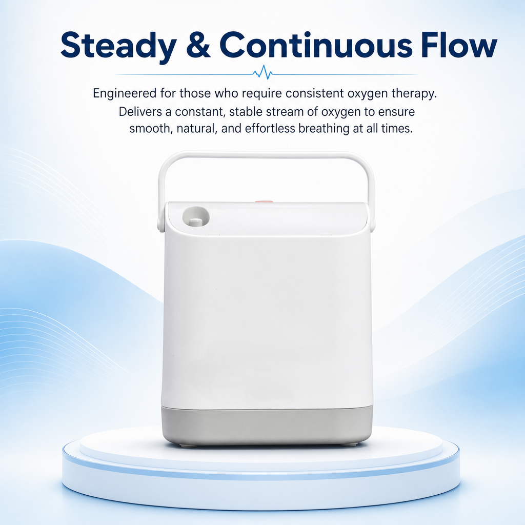 HACENOR Small Travel Use Portable 1.5L Oxygen Concentrator Continuous Flow With 9 Hours Long-life Battery FYY-01