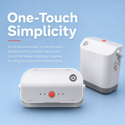HACENOR Small Travel Use Portable 1.5L Oxygen Concentrator Continuous Flow With 9 Hours Long-life Battery FYY-01