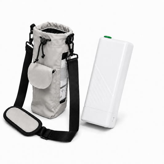 Low Noise 1–5L Adjustable Pulse Flow 90% High Purity Oxygen Concentrator  with Long Battery Life for Travel Use ROV-03