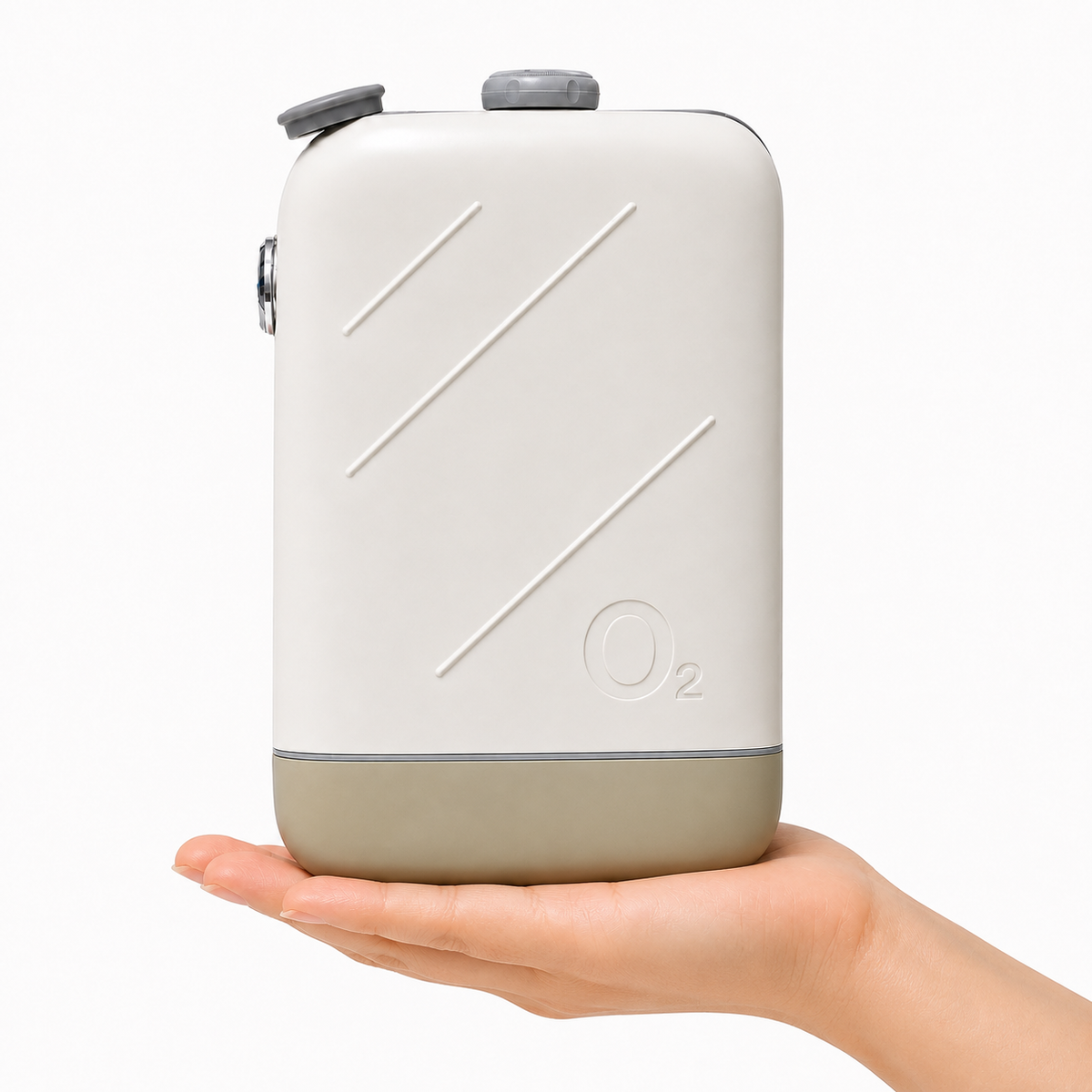 Small Portable 2L Continuous Flow Oxygen Concentrator with Low Noise and 2-Hour Long-life Battery for 24/7 Continuous Work Home Travel Use ROV-02