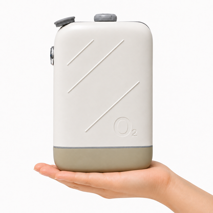 Small Portable 2L Continuous Flow Oxygen Concentrator with Low Noise and 2-Hour Long-life Battery for 24/7 Continuous Work Home Travel Use ROV-02