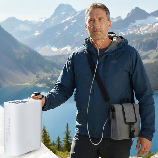 Small Lightweight 1-8L Adjustable Portable Oxygen Concentrator With 11 Hours Battery Work Continuously For Travel Use POC-08