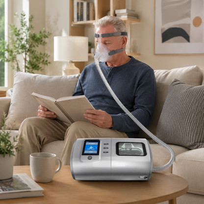 Auto CPAP Machine with Intelligent Pressure Control Heated Humidifier Color Display and Advanced Sleep Data Monitoring DS-6