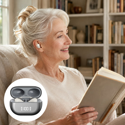 Compact and Lightweight CIC Hearing Aids with 32-Channel Smart Chip UV Sterilization and 3 Listening Modes GM-955