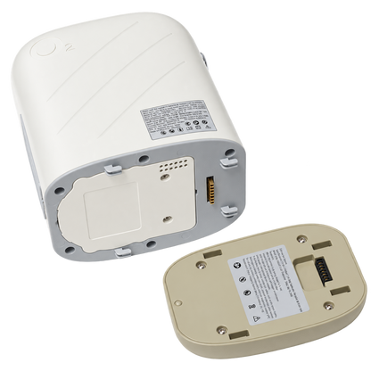 Small Portable 2L Continuous Flow Oxygen Concentrator with Low Noise and 2-Hour Long-life Battery for 24/7 Continuous Work Home Travel Use ROV-02