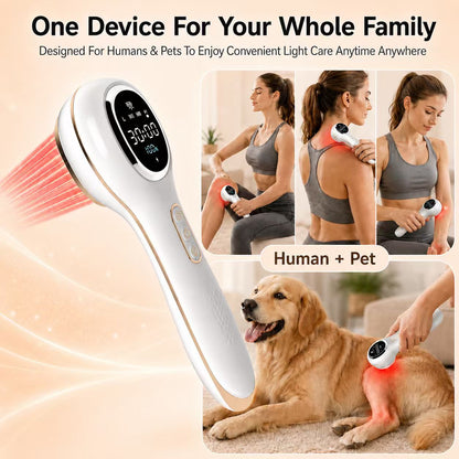 Handheld Red Light Device 17×650nm LED Portable Design With Adjustable Timer JGY-03