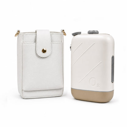 Small Portable 2L Continuous Flow Oxygen Concentrator with Low Noise and 2-Hour Long-life Battery for 24/7 Continuous Work Home Travel Use ROV-02