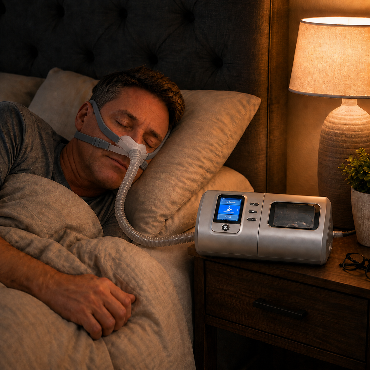 Auto CPAP Machine with Heated Humidifier Smart Sleep Data Tracking Ultra Quiet Operation DS-6