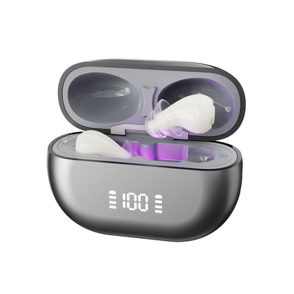 Compact and Lightweight CIC Hearing Aids with 32-Channel Smart Chip UV Sterilization and 3 Listening Modes GM-955
